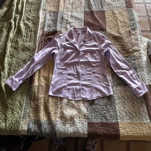 Brooks Brothers Purple Non Iron Cotton Button Down Shirt Size 10